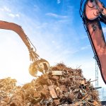 Crane grab scrap